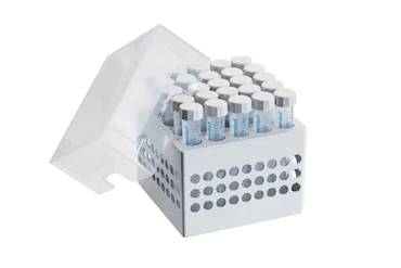 艾本德儲存盒 5 × 5, 可放置 25  個試管，15  mL，2  件，高 127  mm，5  英寸，聚丙烯材料，可耐受最低 -86  °C，可高溫高壓滅菌，帶蓋子并具有數(shù)字字母標識