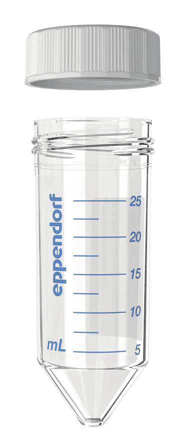 艾本德Eppendorf Conical Tubes 25 mL 帶螺旋蓋, 25 mL, 啟動(dòng)套裝，4  個(gè)單離心管架，6  個(gè)轉(zhuǎn)子適配器，轉(zhuǎn)子孔可容納 50  mL 錐形管, PCR 潔凈級(jí), 無(wú)